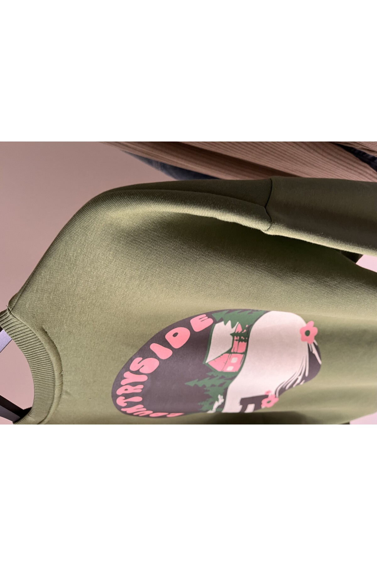 ARKASI BASKILI  SWEATSHIRT