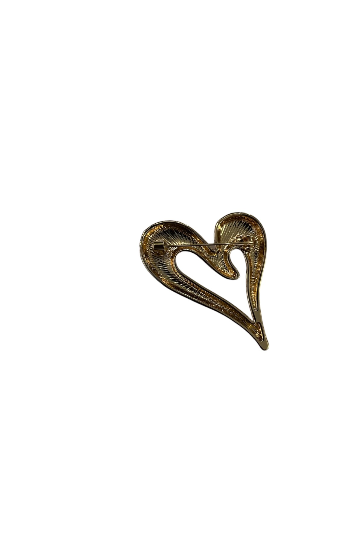 Gold kalp broş