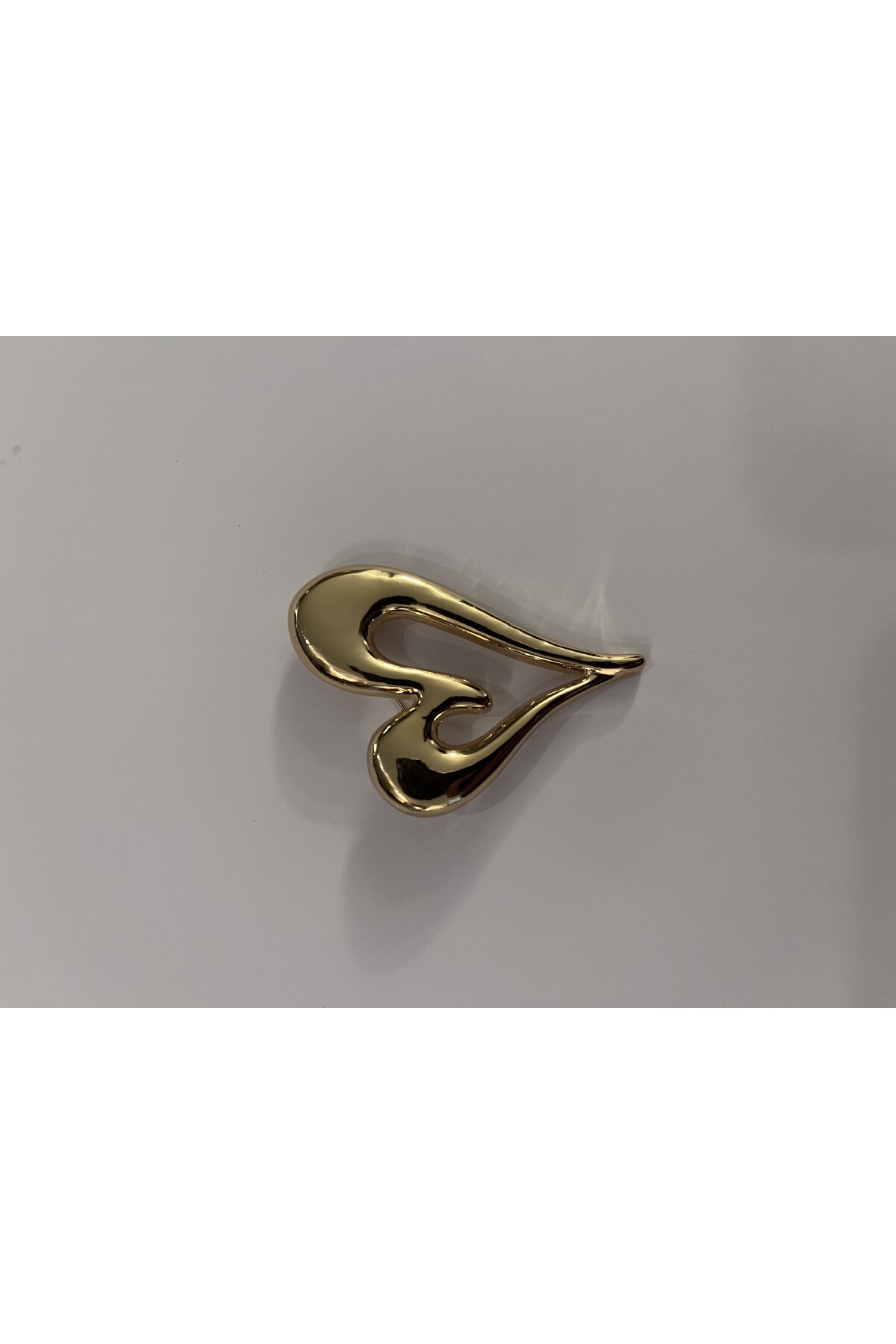 Gold kalp broş