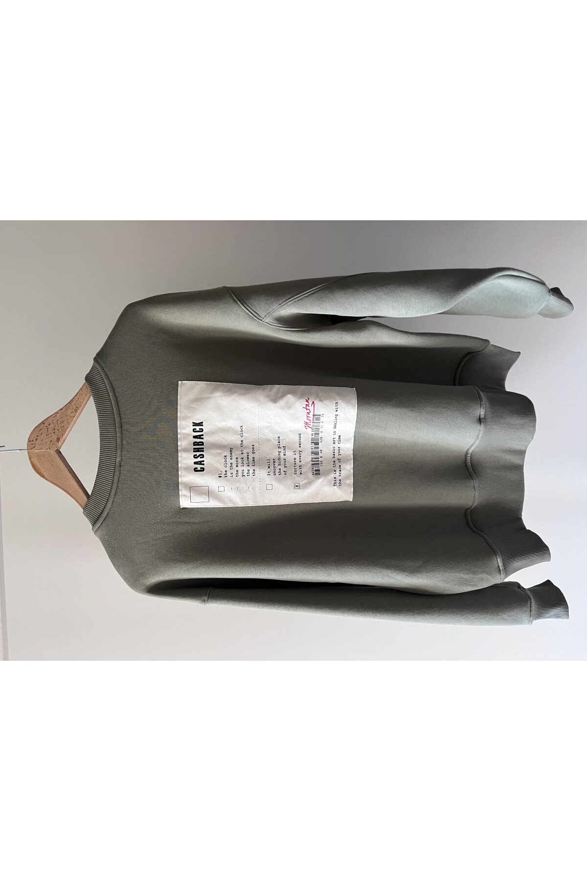 Haki patch detay Sweatshirt