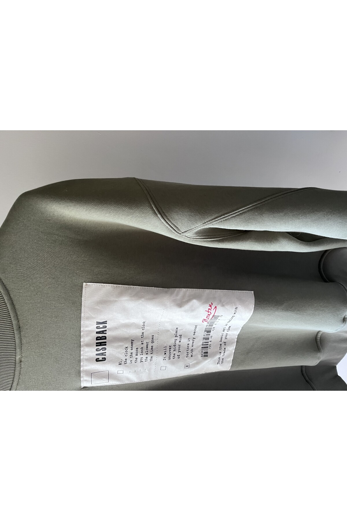 Haki patch detay Sweatshirt