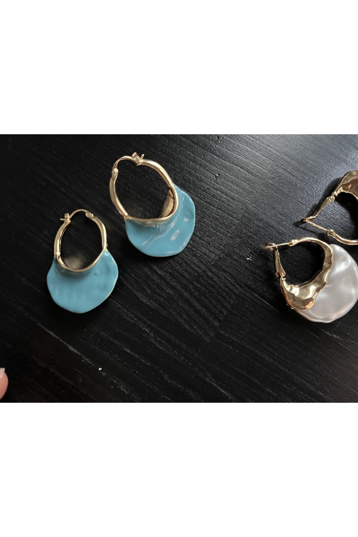 MAVİ/GOLD KÜPE