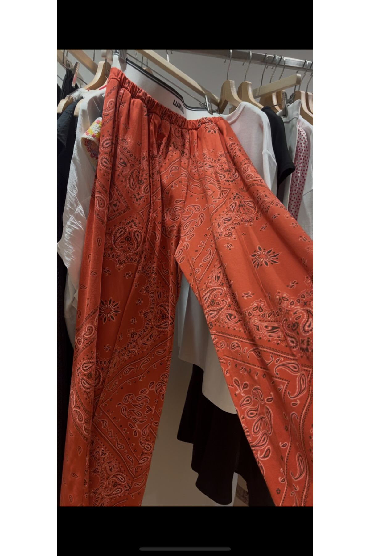 ŞAL DESEN KIRMIZI PANTOLON l Limited Edition