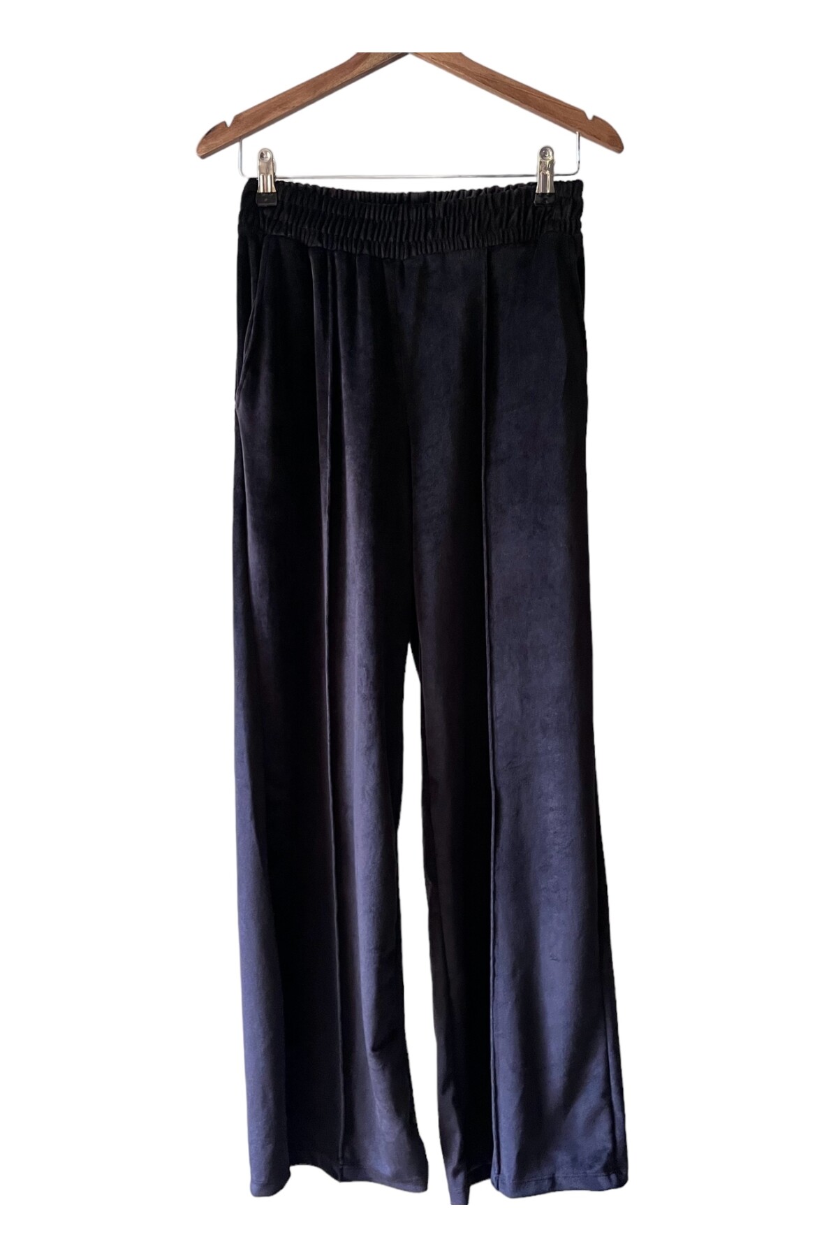 SİYAH KADİFE WEEKEND PANTOLON