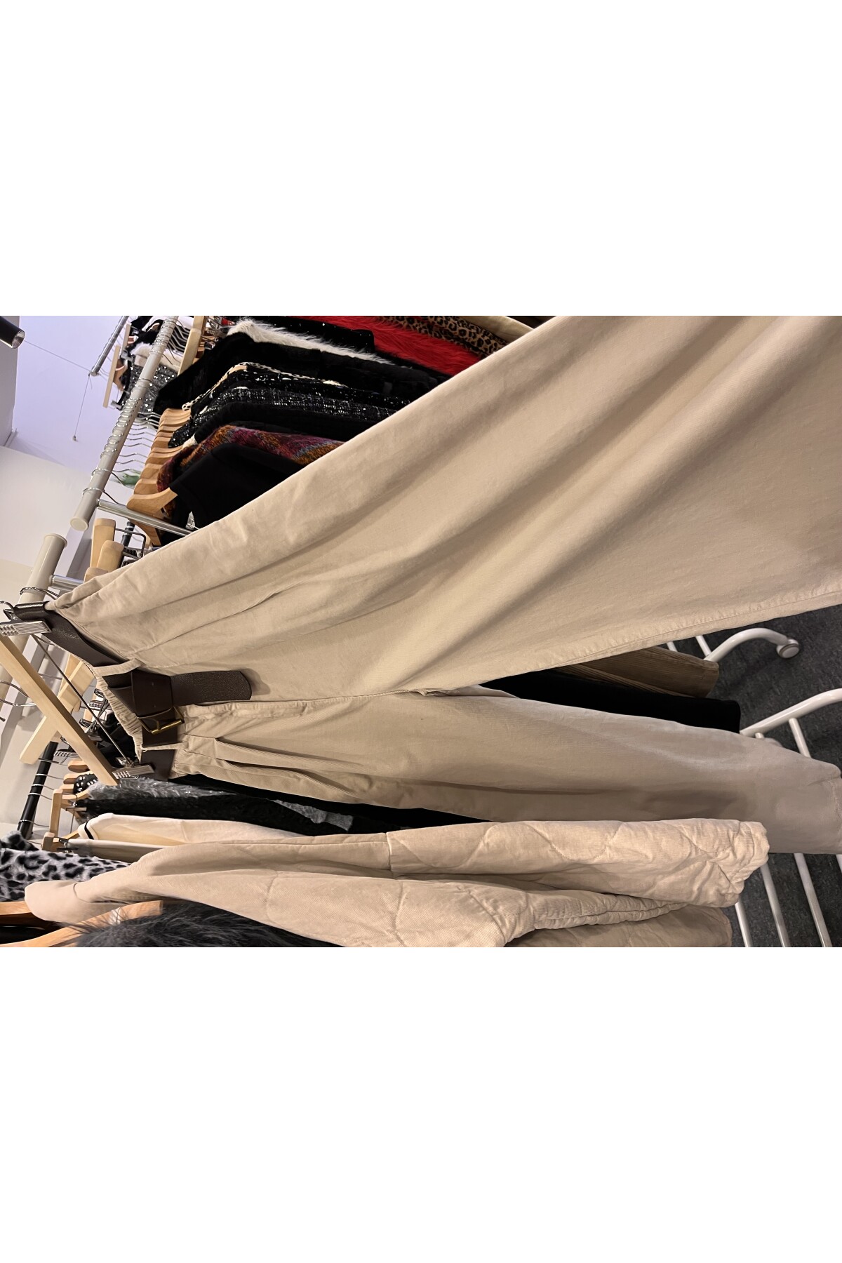 KREM PALAZZO KADİFE PANTOLON I Limited Edition