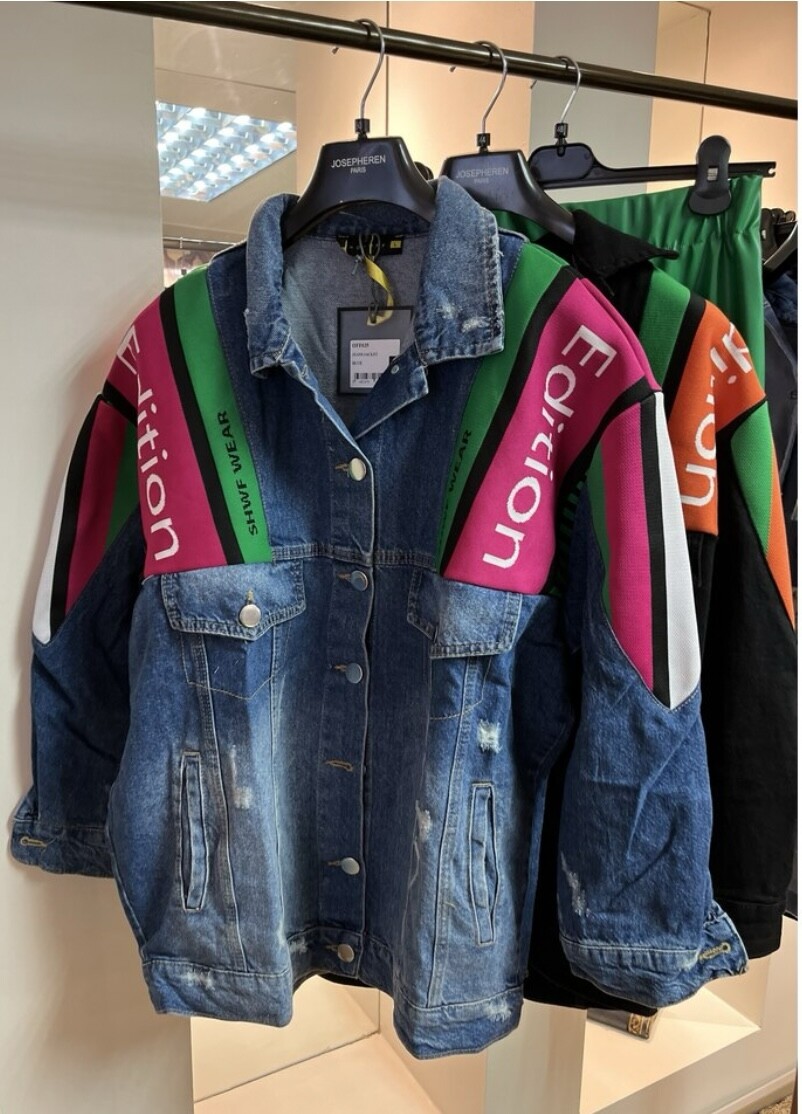 Triko mix denim ceket l Limited edition