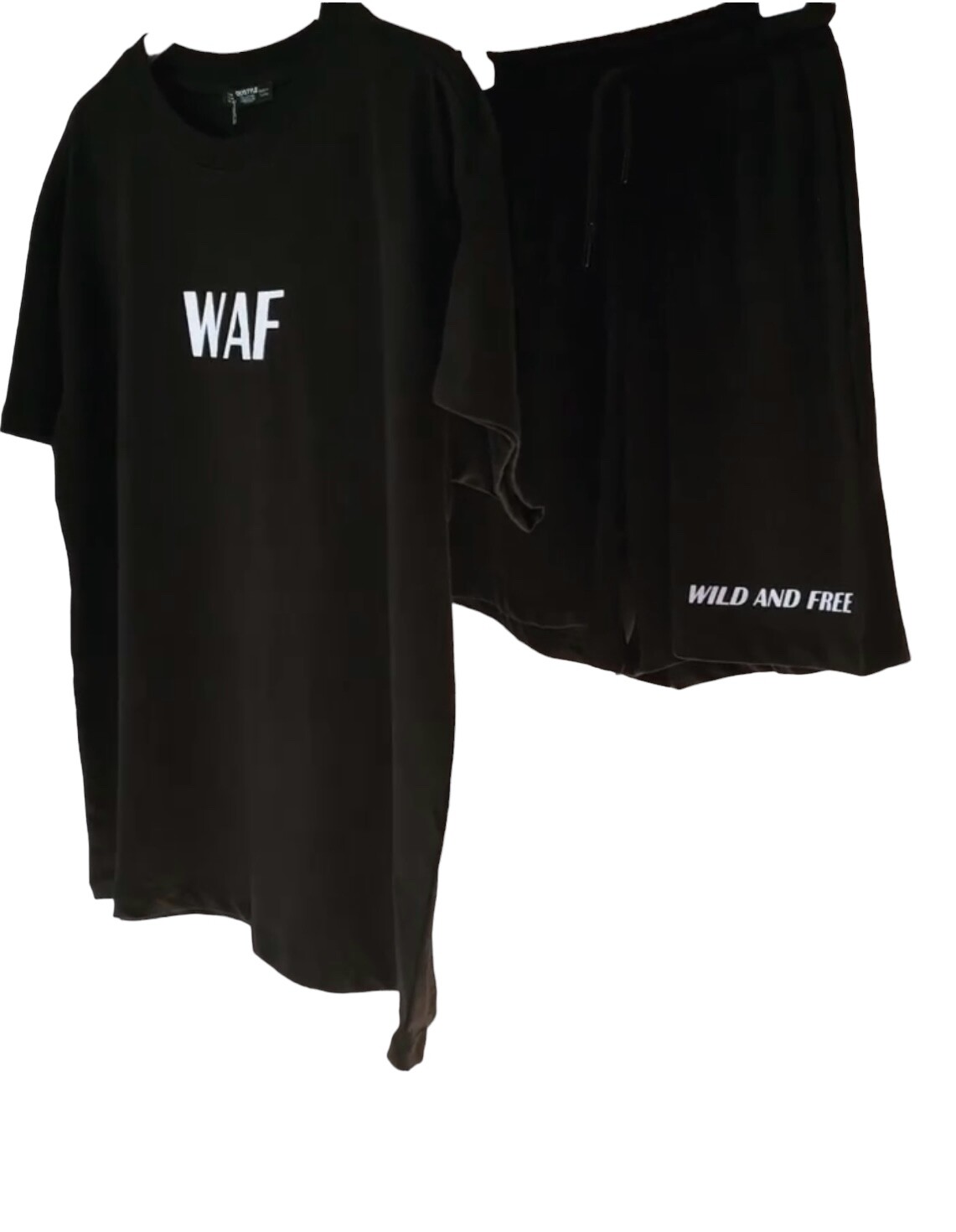 WAF SİYAH ŞORTLU TAKIM