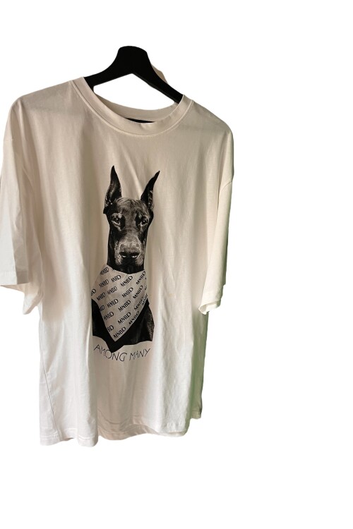 DOBERMAN BASKILI BEYAZ TİŞÖRT