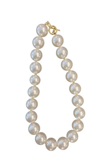 BÜYÜK SUNİ İNCİ KOLYE