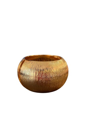 DOKULU KALIN GOLD KELEPÇE