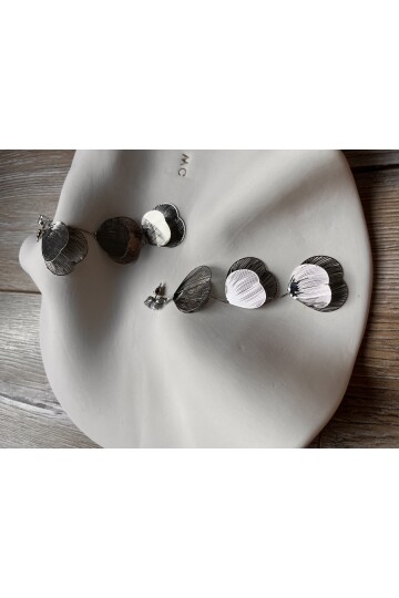 İNCE DOKUMA ÇİÇEK KÜPE