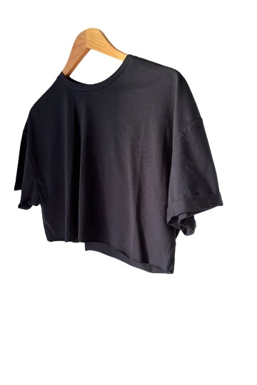 LACİ CROP DUBLE KOL TİŞÖRT