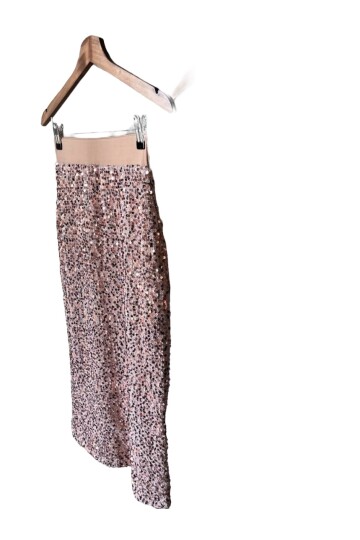 NUDE TRİKO PAYET ETEK