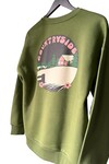 ARKASI BASKILI  SWEATSHIRT