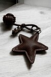 BROWN STAR BAG CHARM