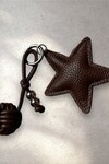 BROWN STAR BAG CHARM