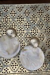 KEMİK GOLD DETAYLI KÜPE