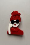 LADY IN RED BROŞ