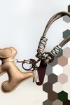 MILKY BROWN DOG BAG CHARM